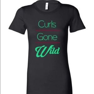 Curls Gone Wild Ladies T shirt